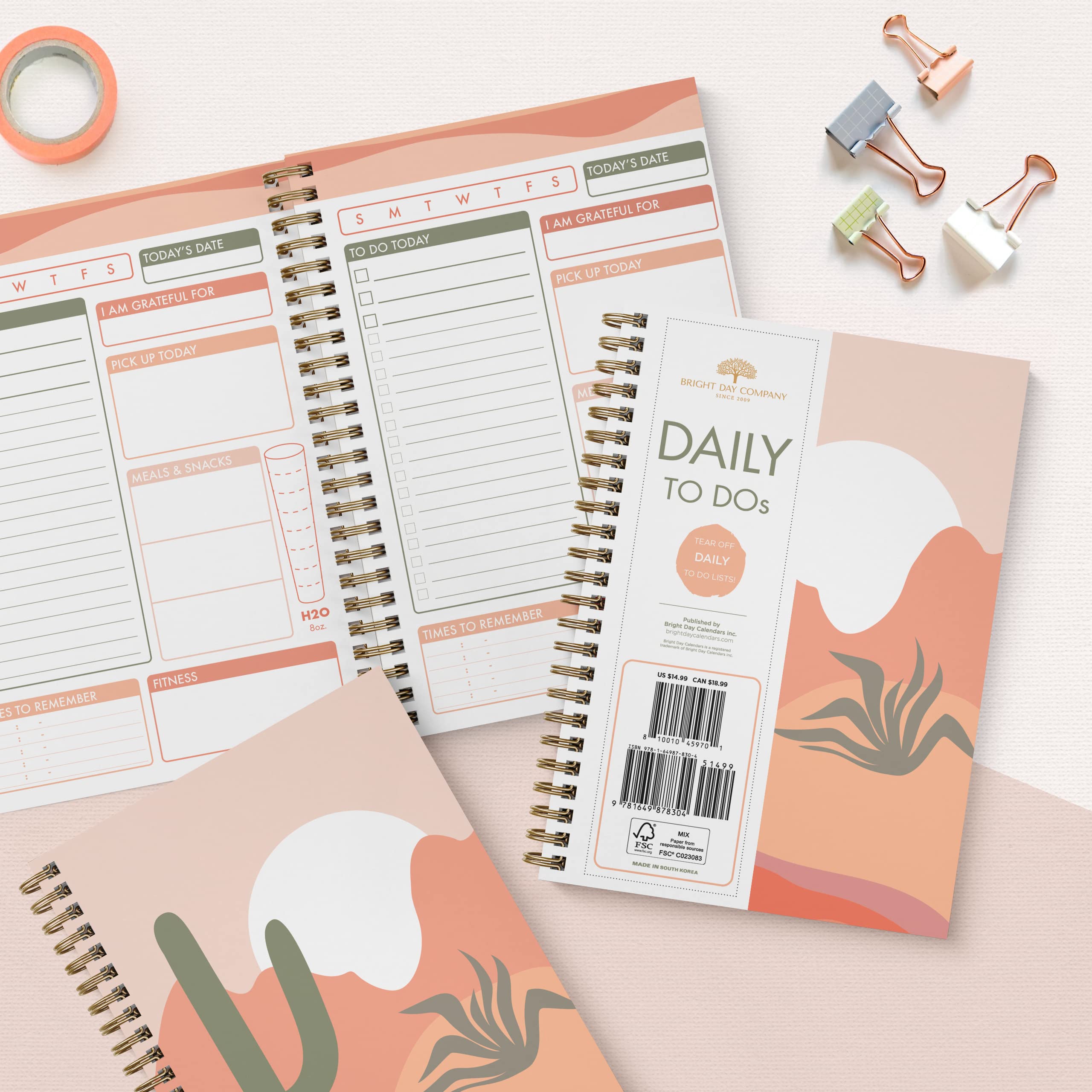 Amazon.com: Bright Day Calendars: To-Do Notebook